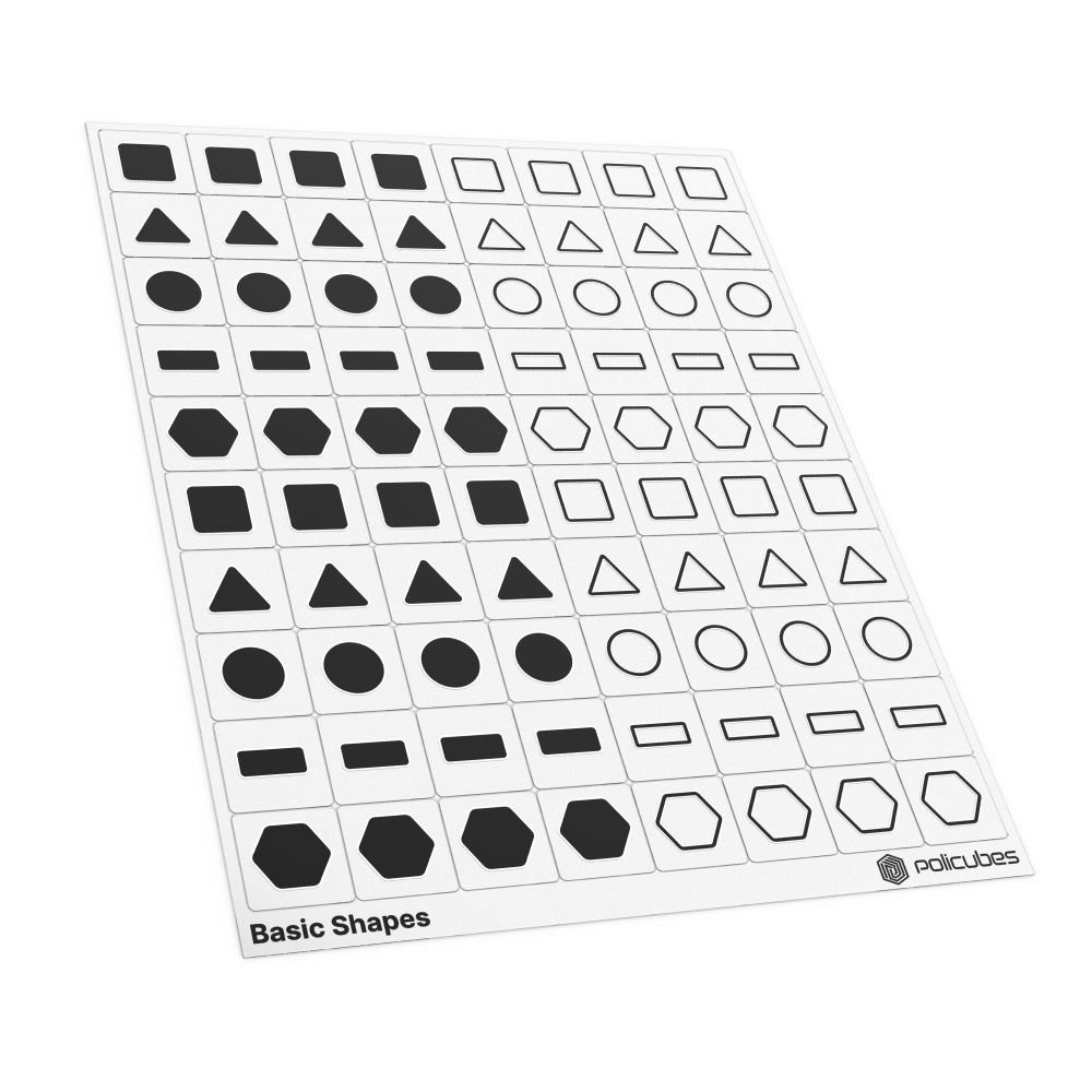 Express Shapes Shapes Labels #1 – Policubes